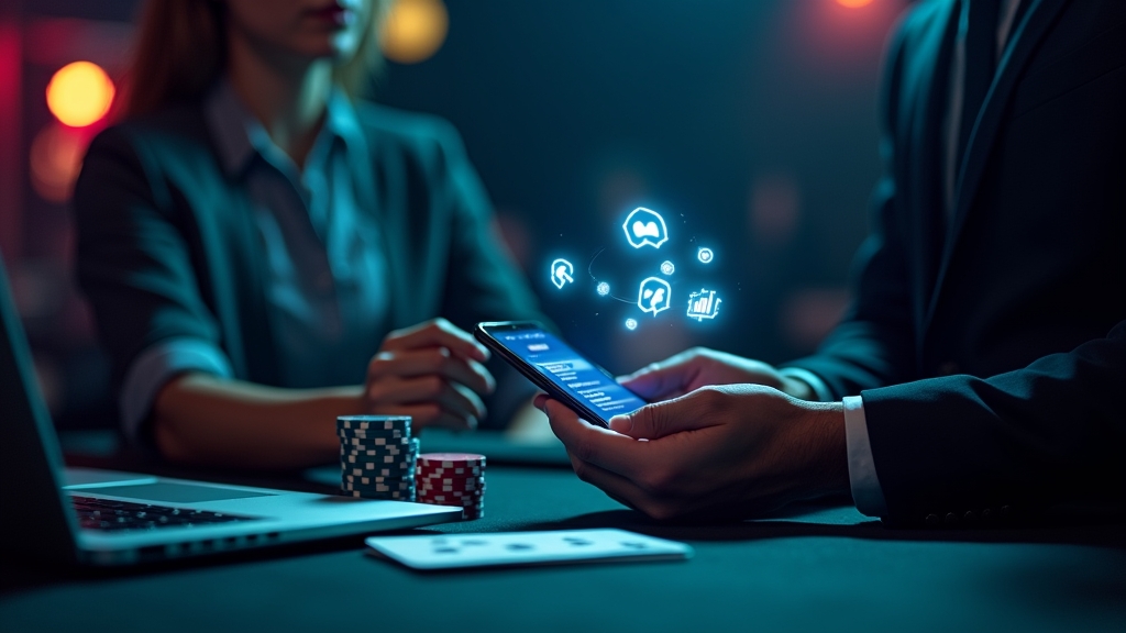 Casino cashier screen showing deposit methods on a smartphone